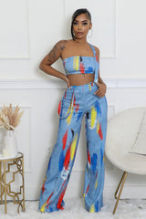 Ensemble salopette bas large