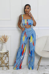 Ensemble salopette bas large