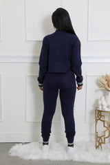 Ensemble legging extensible tricoté