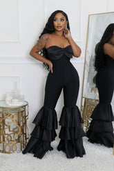 Combinaison extensible décolleté bas large