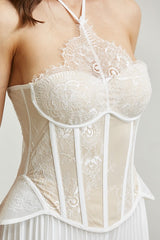 Ensemble top corset et pantalon taille haute