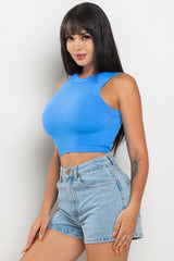 Top débardeur côtelé à dos nageur Alimatou