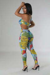 Combinaison deux pièces extensible sans manches