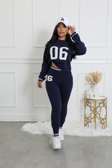 Ensemble legging extensible tricoté