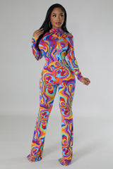 Combinaison extensible col montant à manches longues dos ouvert