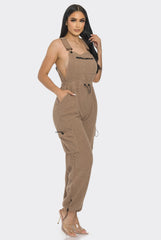 Salopette polaire Semi-extensible sans manche bretelles réglables