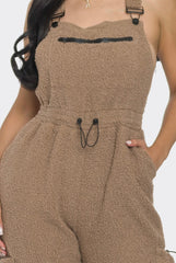 Salopette polaire Semi-extensible sans manche bretelles réglables