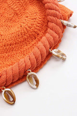 Ensemble Haut De Soutien-Gorge Tricoté Tissé Au Crochet Et Jupe Longue.