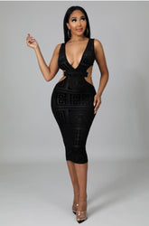 Robe Mi- longue chain