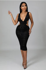 Robe Mi- longue chain