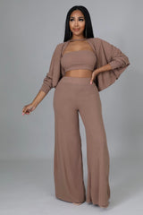 Ensemble 3 pcs pantalon large