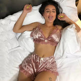 Ensemble pijama velour