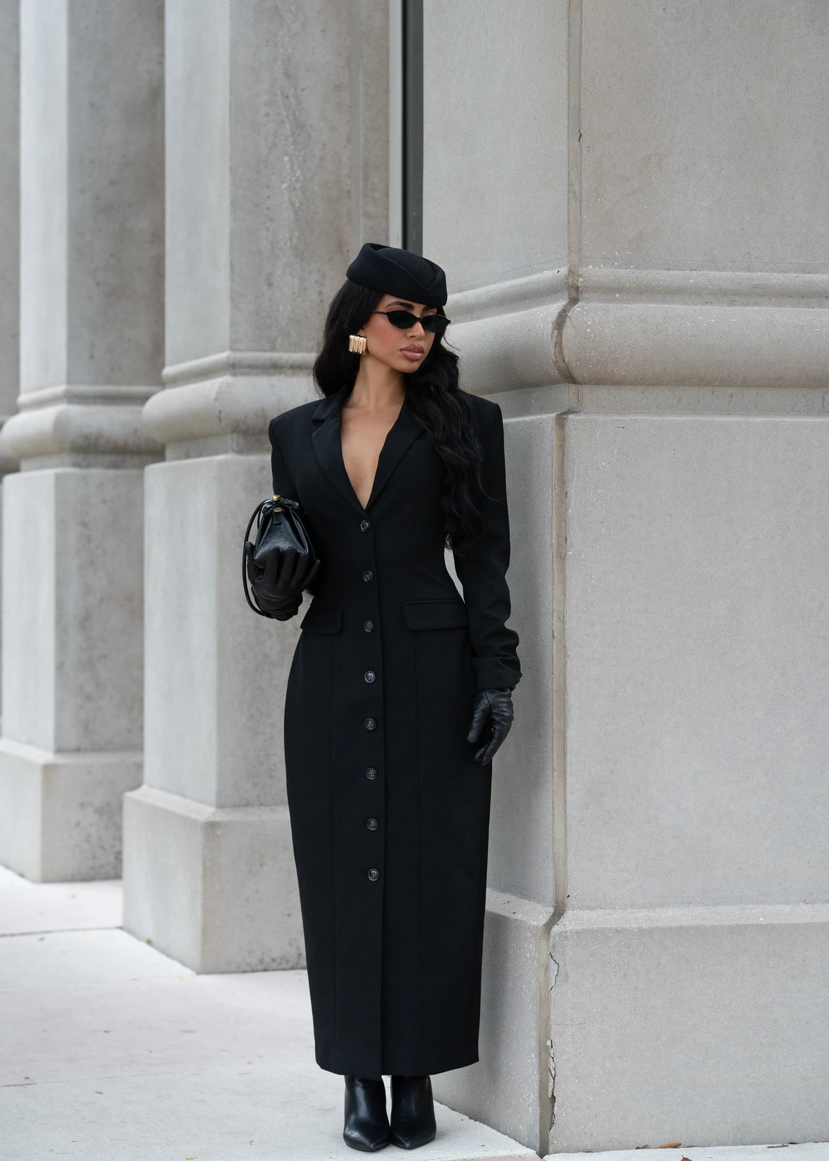 Trench-coat magnétique Allure noir