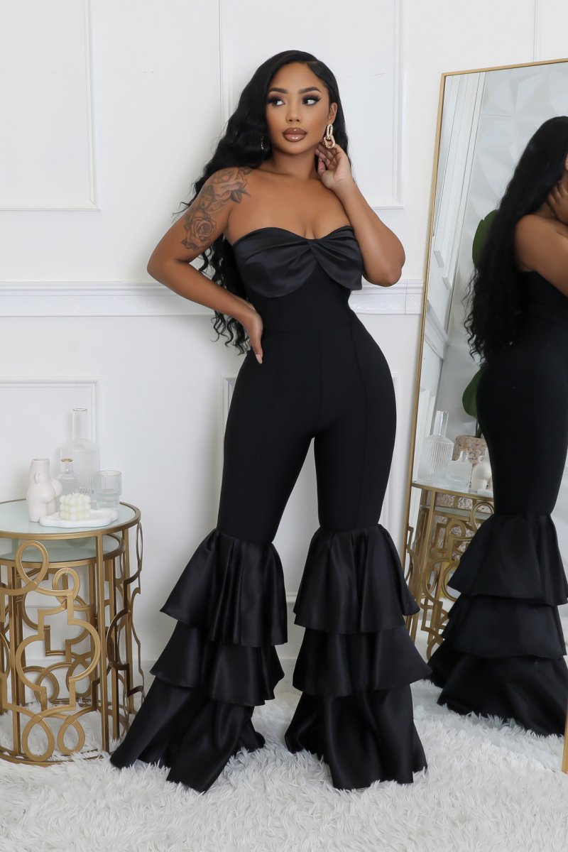 Combinaison extensible décolleté bas large