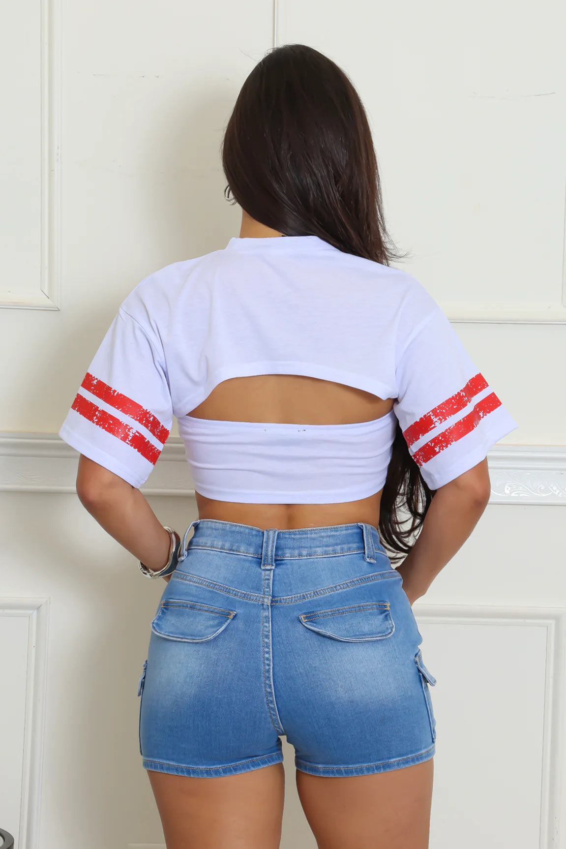 Top 2 pièces extensibles avec écriture chiffre