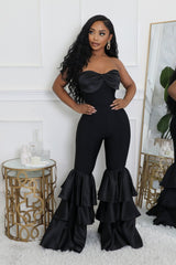 Combinaison extensible décolleté bas large