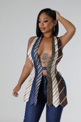 Top sans manche licou non extensible