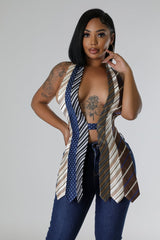 Top sans manche licou non extensible