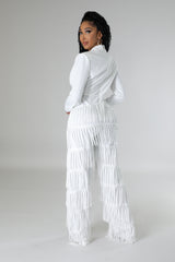 Combinaison semi-extensible Franges à manche longue