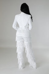 Combinaison semi-extensible Franges à manche longue