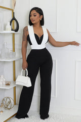 Combinaison extensible décolleté avec bretelles