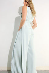 combinaison plissée sans manche