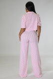 Ensemble Karoline Pantalon et chemise courte pink