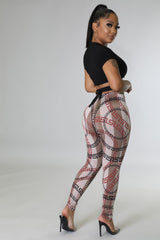 Crystal ensemble Legging top