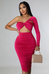 Robe de soirée  à manche unique