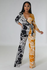 Combinaison semi-Stretch Karla Noir/Jaune à manche