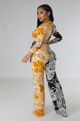 Combinaison semi-Stretch Karla Noir/Jaune à manche