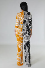 Combinaison semi-Stretch Karla Noir/Jaune à manche